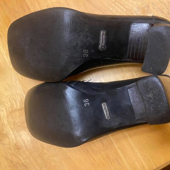 Vintage Square Toe Shoes Size 36 5/$25 - Picture 8 of 8